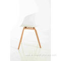 Modern design upholstery wood legs side chair